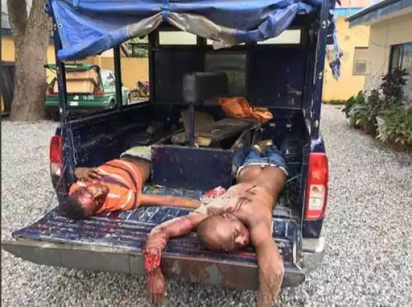 See Two Deadly Armed Robbers Shot Dead During Night Operation In Abuja (Graphic Photo)